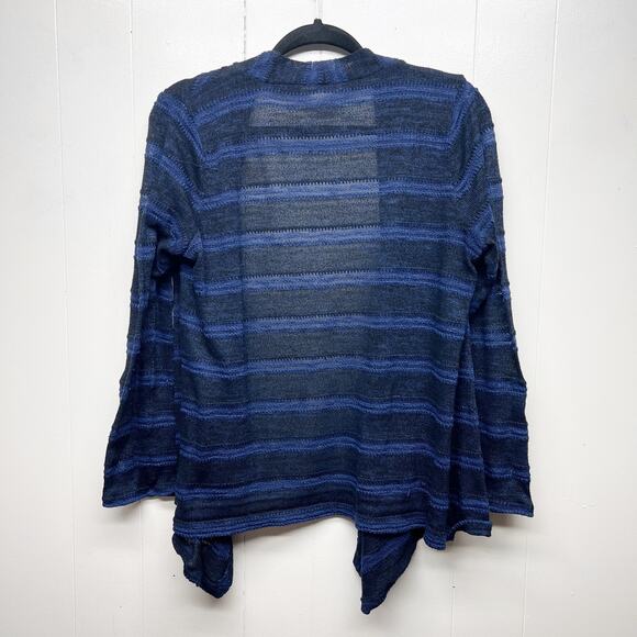 Motherhood Maternity Open Front Long Sleeve Striped Boho Cardigan Size Large - Picture 7 of 11